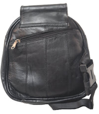 Genuine Leather Lambskin Unisex Sling Body Bag Backpack #2015