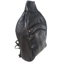 Genuine Lambskin Leather Unisex Sling Body Bag Messenger Bag Backpack #2017