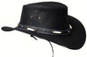 Genuine Cowhide Leather Western Cowboy Hat-BLACK # 2697