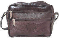 Genuine Leather Cowhide Unisex Shoulder Messenger Bag #3662