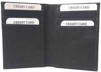 Genuine Leather Thin Just Cards Wallet  #4128