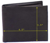 Genuine Leather Cowhide Men's RFID Wallet #4543R