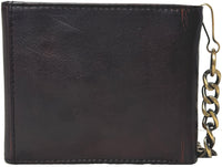 Men's Genuine Cowhide Leather Biker / Truckers' Wallet  #4615