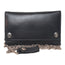 Men's Tri-fold Genuine Cowhide Leather Biker / Truckers' Wallet Black #4695