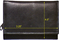 Genuine Leather Lambskin Ladies Wallet #7083