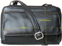 Genuine Leather Lambskin Organizer Bag #7279
