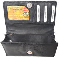 Genuine Leather Ladies Medium Wallet #7462 L