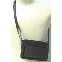 Genuine Leather Lambskin Shoulder Organizer Messenger Bag #3132