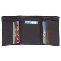 Genuine Leather Lambskin Tri-fold Wallet #4184