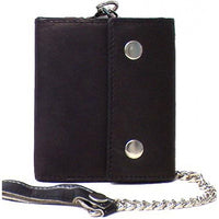 Genuine Lambskin Leather Men's Chain Wallet #4225