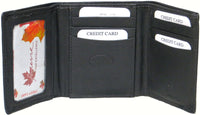 Genuine Cowhide Leather RFID Men's Trifold Wallet #4670