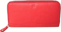 Genuine Cowhide Leather Ladies RFID Wallet- RED # 7563R